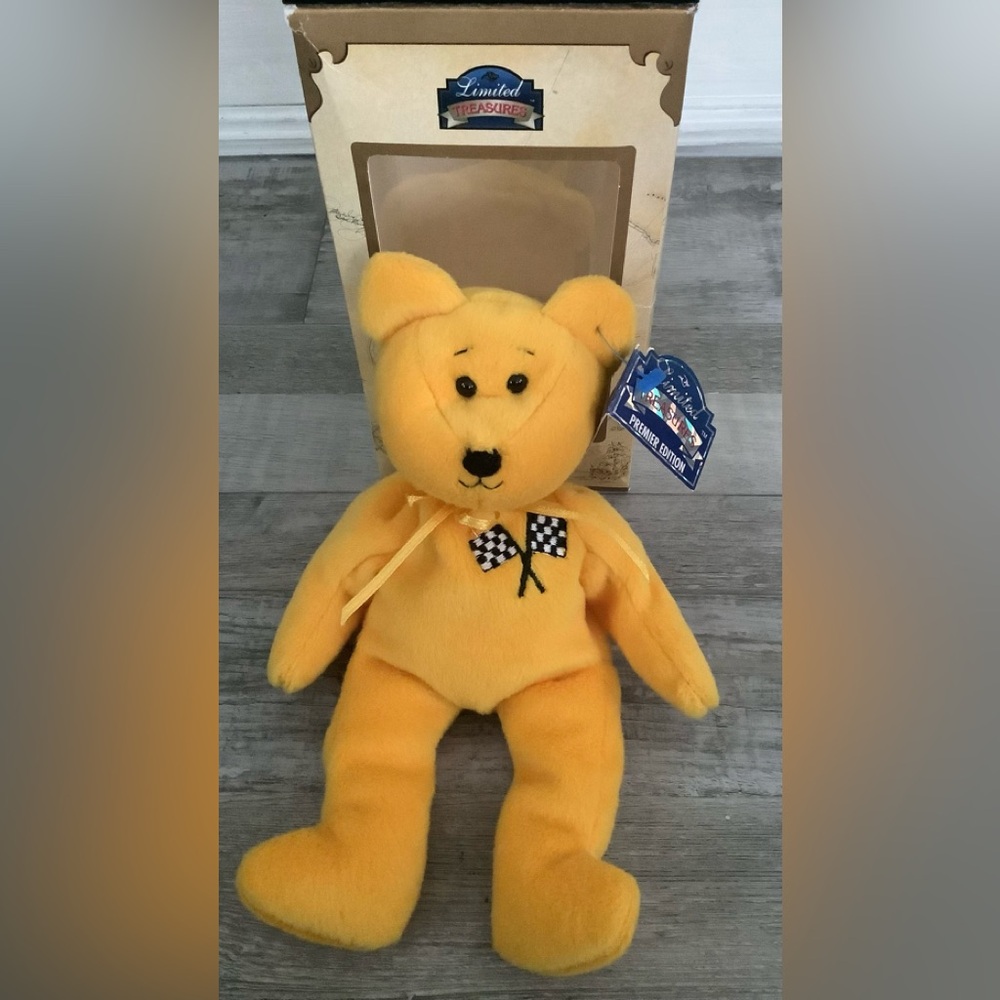 Limited Treasures Premier Edition Jeff GORDON Bear NASCAR with original tags🌻